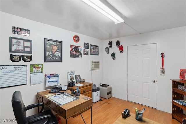 3008 Soledad Dr, Laughlin, NV 89029 - office space with light wood finished floors and an AC wall unit