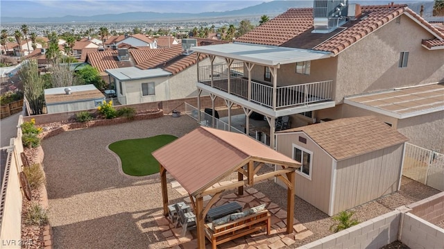 3008 Soledad Dr, Laughlin, NV 89029 - aerial view of residential area featuring mountains