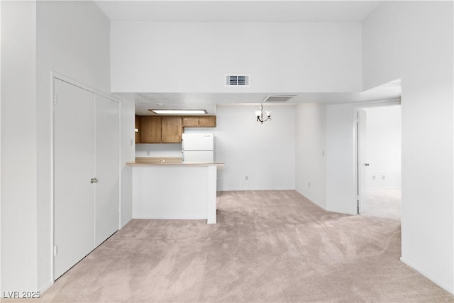 3740 Desert Marina Dr Unit 2, Laughlin, NV 89029 - unfurnished living room with light colored carpet