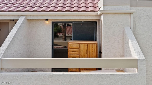 3740 Desert Marina Dr Unit 2, Laughlin, NV 89029 - property entrance featuring stucco siding and a tile roof