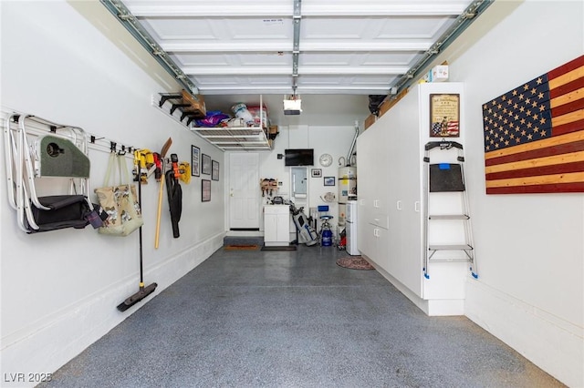 9112 Vista Greens Way Unit 204, Las Vegas, NV 89134 - garage featuring a garage door opener and strapped water heater