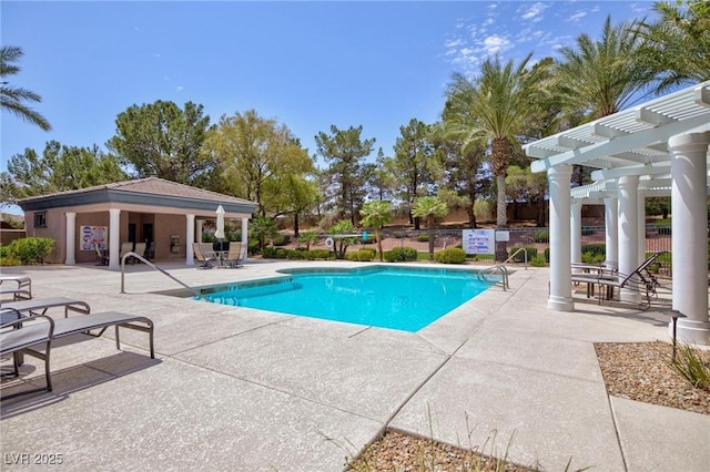 9112 Vista Greens Way Unit 204, Las Vegas, NV 89134 - community pool featuring a pergola and a patio