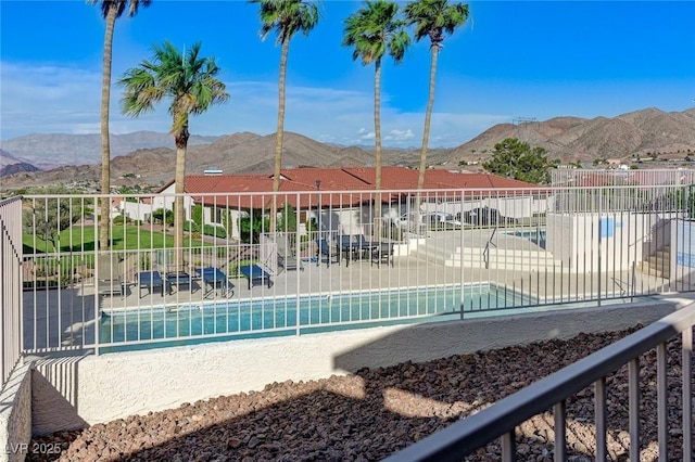 450 Intrepid Ct, Boulder City, NV 89005 - community pool with a mountain view and a patio