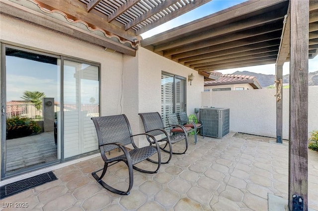 450 Intrepid Ct, Boulder City, NV 89005 - view of patio with central AC and a pergola