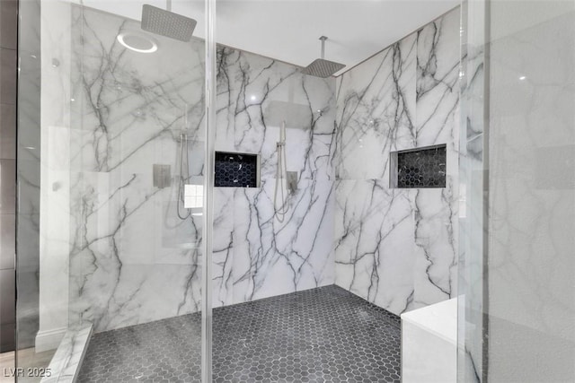 4108 Royal Scots Ave, Las Vegas, NV 89141 - full bathroom with a marble finish shower