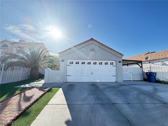 1505 Lilac Breeze Cir, Las Vegas, NV 89108 - view of front of home with a gate and driveway