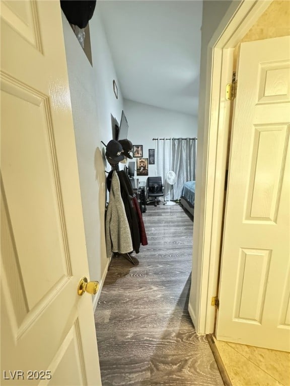 1505 Lilac Breeze Cir, Las Vegas, NV 89108 - corridor featuring wood finished floors