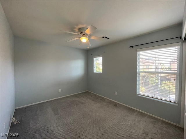 4749 Golden Shimmer Ave, Las Vegas, NV 89139 - carpeted spare room featuring ceiling fan and baseboards