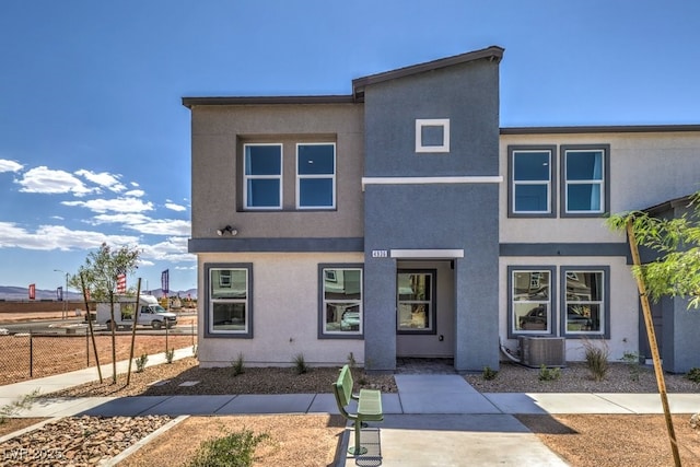 4972 Fern Mesa Ave Lot 133, Las Vegas, NV 89139 - view of front of property with central air condition unit and stucco siding
