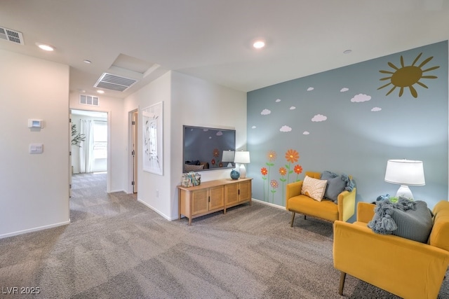 4972 Fern Mesa Ave Lot 133, Las Vegas, NV 89139 - living room featuring carpet floors and baseboards