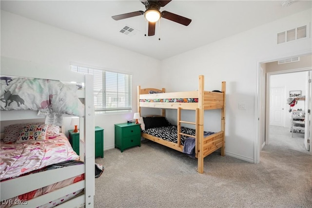 7002 Fossil Rim St, North Las Vegas, NV 89084 - bedroom with carpet flooring, a ceiling fan, and baseboards