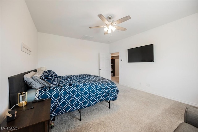 7002 Fossil Rim St, North Las Vegas, NV 89084 - carpeted bedroom featuring baseboards and ceiling fan