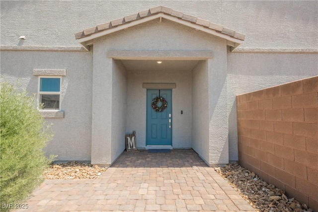 7002 Fossil Rim St, North Las Vegas, NV 89084 - entrance to property with stucco siding
