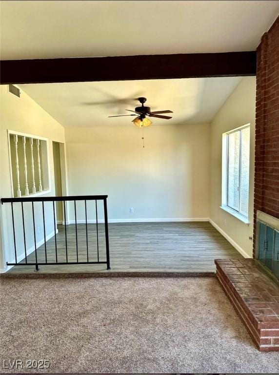 3729 La Junta Dr, Las Vegas, NV 89120 - carpeted empty room with ceiling fan and baseboards