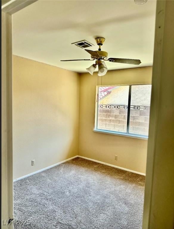 3729 La Junta Dr, Las Vegas, NV 89120 - carpeted spare room featuring a ceiling fan and baseboards