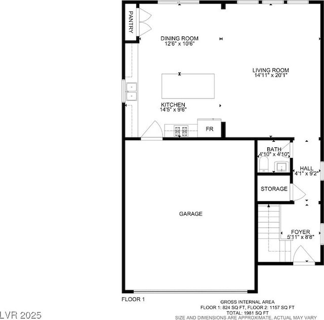 320 Point Loma Ave, North Las Vegas, NV 89031 - property floor plan