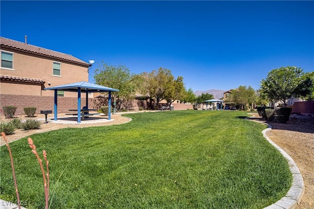 320 Point Loma Ave, North Las Vegas, NV 89031 - view of green lawn with a gazebo
