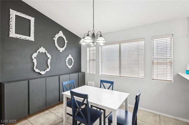 9333 Jumpin Juniper Ave, Las Vegas, NV 89129 - tiled dining area with a chandelier and healthy amount of natural light