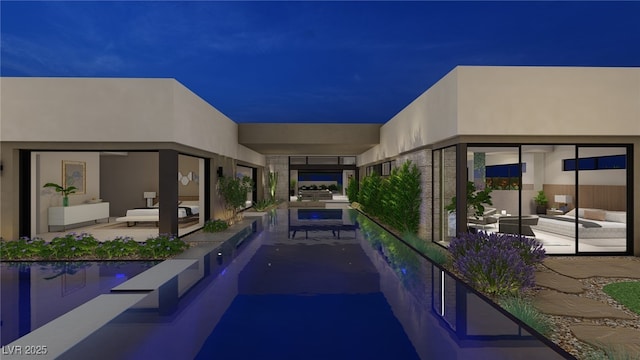 7047 Nomi Ct, Las Vegas, NV 89120 - swimming pool featuring an outdoor living space and a patio area