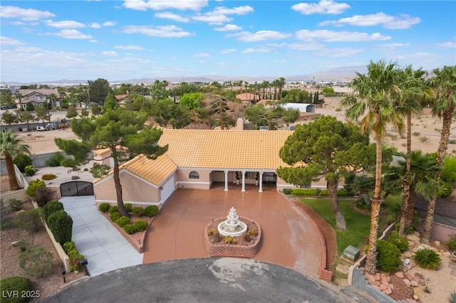 5829 W Patrick Ln, Las Vegas, NV 89118 - view from above of property featuring a mountainous background
