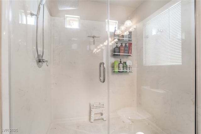9704 Morgan Creek Ct, Las Vegas, NV 89141 - bathroom with a marble finish shower