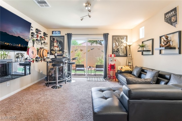 9704 Morgan Creek Ct, Las Vegas, NV 89141 - living area with carpet flooring and baseboards
