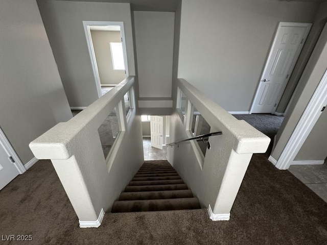 8116 Russell Creek Ct, Las Vegas, NV 89139 - staircase with carpet flooring and baseboards