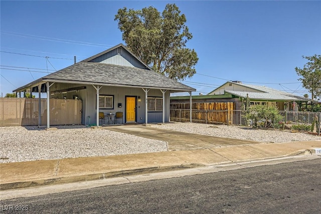 80 E Texas Ave, Henderson, NV 89015 - view of front facade with a shingled roof and a porch