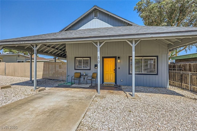 80 E Texas Ave, Henderson, NV 89015 - view of front facade with a shingled roof and covered porch