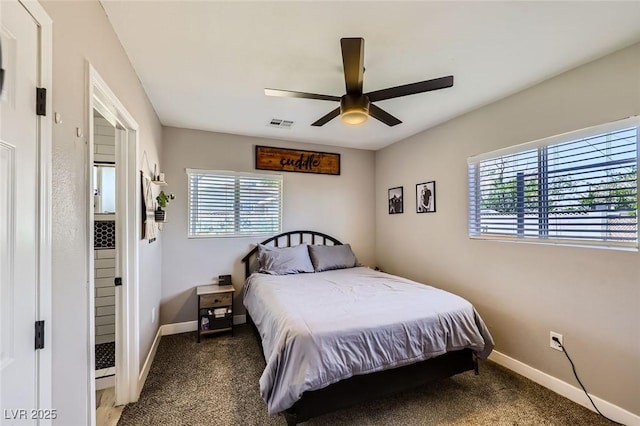 80 E Texas Ave, Henderson, NV 89015 - bedroom featuring baseboards, carpet, and a ceiling fan