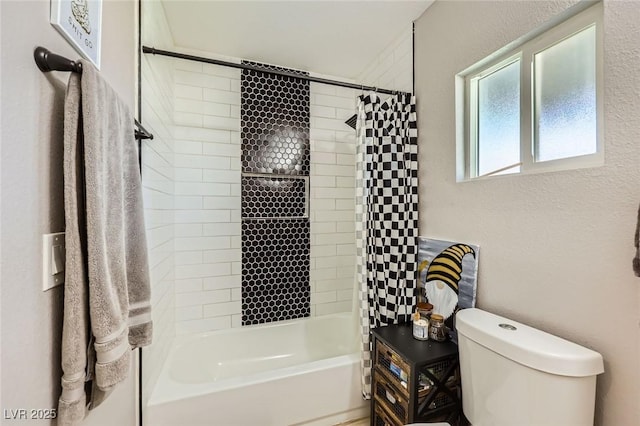 80 E Texas Ave, Henderson, NV 89015 - bathroom with toilet and shower / bathtub combination with curtain