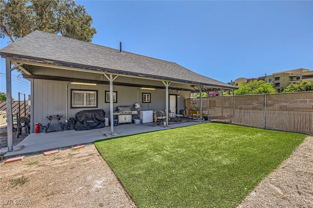 80 E Texas Ave, Henderson, NV 89015 - rear view of property featuring a patio area and roof with shingles