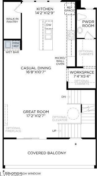 1537 Stone Perch St, Las Vegas, NV 89138 - floor plan / room layout