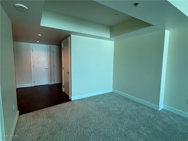 2700 Las Vegas Blvd Unit 2811, Las Vegas, NV 89109 - carpeted spare room featuring fire sprinkler in ceiling, baseboards, and recessed lighting