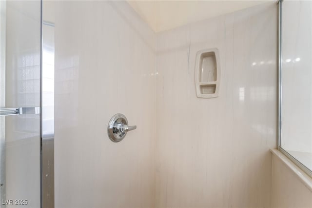 908 Cypress Gold Ct, North Las Vegas, NV 89031 - bathroom view of a tile shower