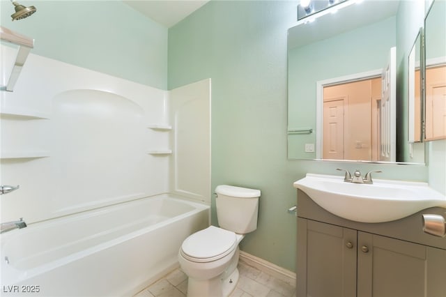 908 Cypress Gold Ct, North Las Vegas, NV 89031 - full bath with vanity, toilet, shower / bath combination, and baseboards