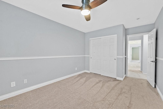 9010 Wine Cellar Ave, Las Vegas, NV 89148 - unfurnished bedroom featuring carpet, baseboards, a closet, and a ceiling fan