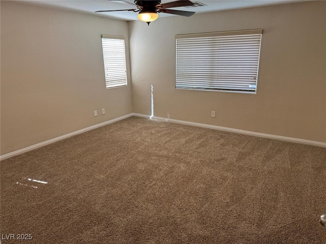 10118 Farmington Hall Ct, Las Vegas, NV 89129 - carpeted empty room with ceiling fan and baseboards