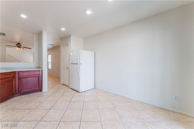 8872 Perfect Diamond Ct, Las Vegas, NV 89129 - unfurnished room featuring a ceiling fan, recessed lighting, and light tile patterned floors