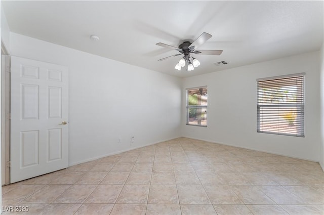 8872 Perfect Diamond Ct, Las Vegas, NV 89129 - unfurnished room with ceiling fan and light tile patterned floors
