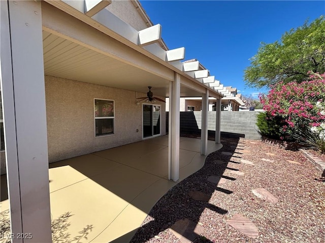8872 Perfect Diamond Ct, Las Vegas, NV 89129 - view of patio with ceiling fan