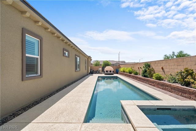 8668 Hartmont St, Las Vegas, NV 89166 - view of swimming pool with a fenced backyard