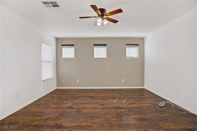 9190 Wine Cellar Ave, Las Vegas, NV 89148 - spare room with a ceiling fan, baseboards, and wood finished floors