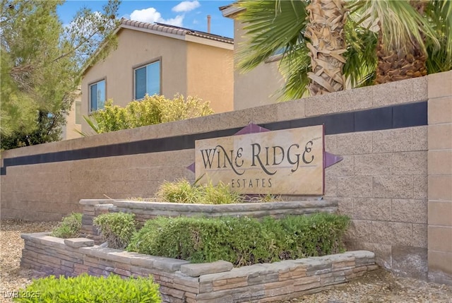 9190 Wine Cellar Ave, Las Vegas, NV 89148 - view of community sign