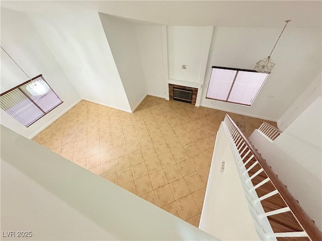 5040 Jacarilla Ln, North Las Vegas, NV 89031 - unfurnished living room featuring light tile patterned floors