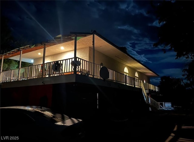 2855 Rice St, Logandale, NV 89021 - view of property exterior at twilight