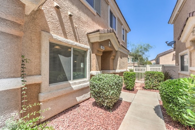 1554 Ward Frontier Ln, Henderson, NV 89002 - doorway to property with stucco siding