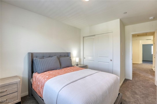 12728 Feathersong St, Henderson, NV 89044 - carpeted bedroom featuring a closet and baseboards