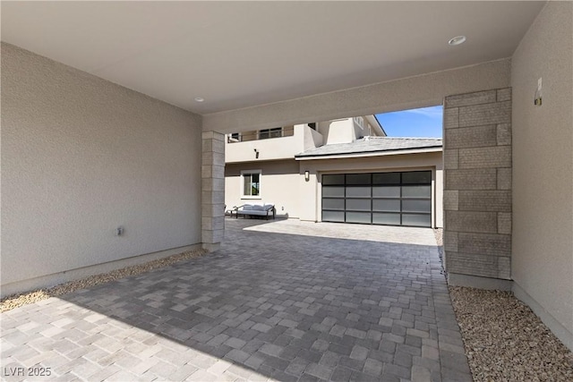 2890 Reverence Heights Ln, Las Vegas, NV 89138 - garage with decorative driveway