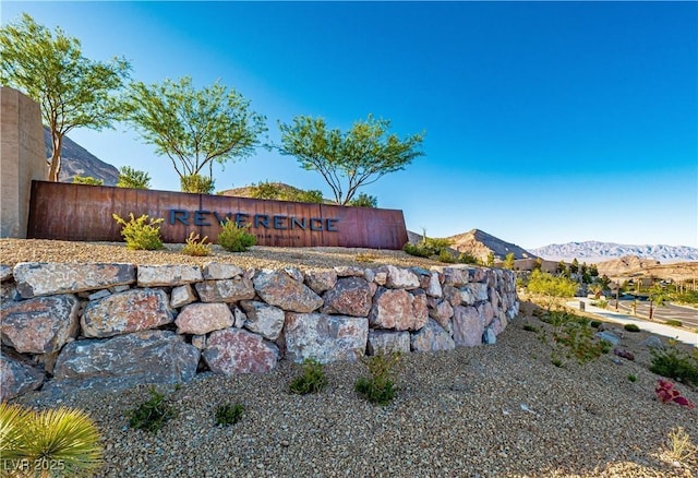 2890 Reverence Heights Ln, Las Vegas, NV 89138 - community sign with a mountain view